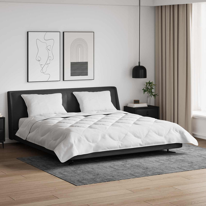 Afbeelding laden in galerijviewer, Vidaxl dekbed met kussen 3 pcs wit microfibre
