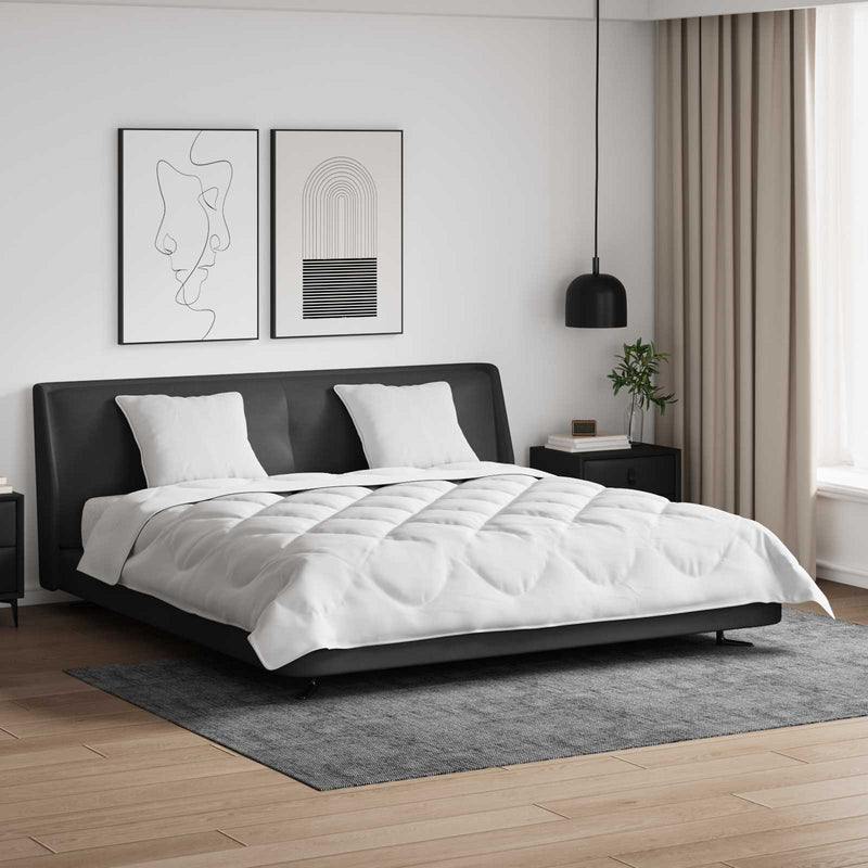 Afbeelding laden in galerijviewer, Vidaxl dekbed met kussen 3 pcs wit microfibre
