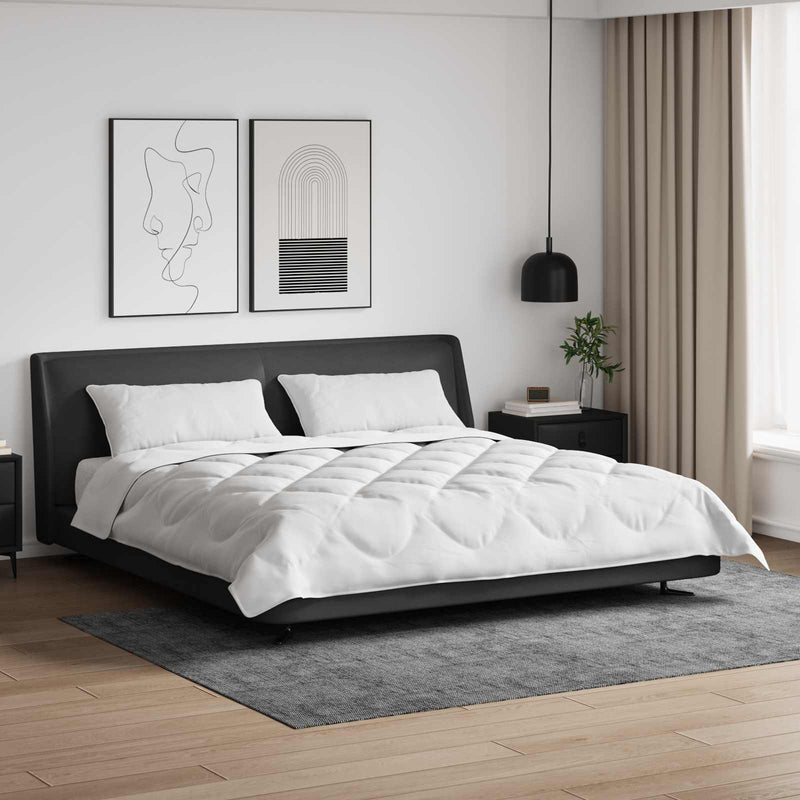 Afbeelding laden in galerijviewer, Vidaxl dekbed met kussen 3 pcs wit microfibre
