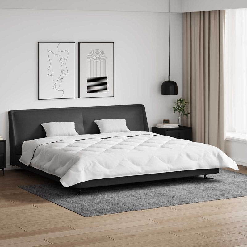 Afbeelding laden in galerijviewer, Vidaxl winter dekbed met kussen 3 pcs wit microvezel
