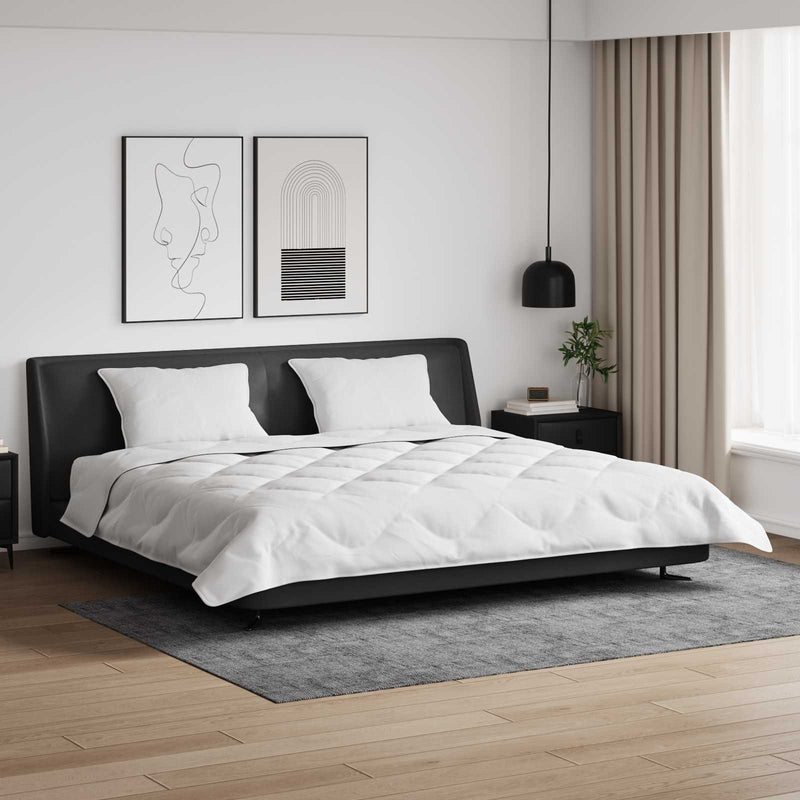 Afbeelding laden in galerijviewer, Vidaxl winter dekbed met kussen 3 pcs wit microvezel
