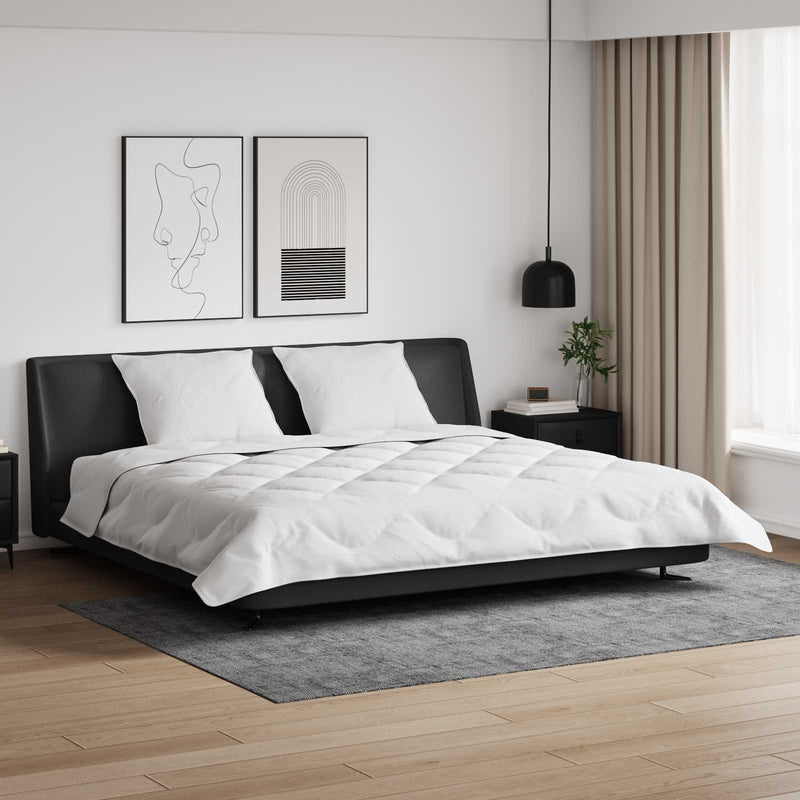 Afbeelding laden in galerijviewer, Vidaxl winter dekbed met kussen 3 pcs wit microvezel
