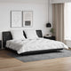 Vidaxl dekbed met kussens 3 pcs wit microfiber en dons feather