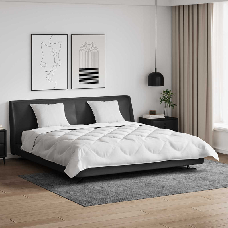 Afbeelding laden in galerijviewer, Vidaxl dekbed met kussen 3 pcs wit microfibre
