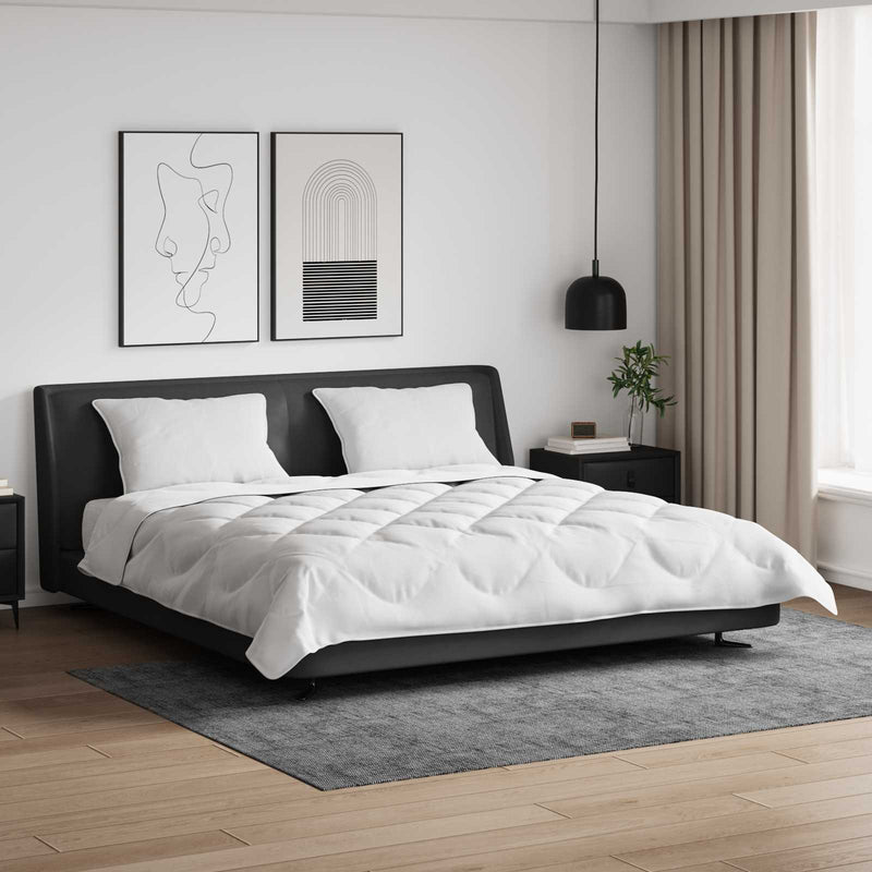 Afbeelding laden in galerijviewer, Vidaxl dekbed met kussen 3 pcs wit microfibre
