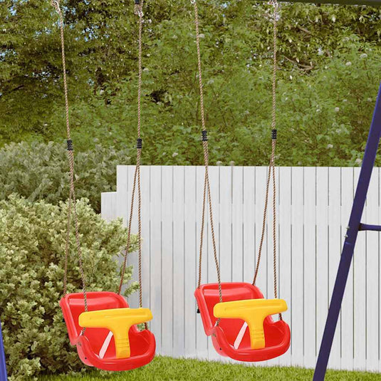 Vidaxl babyschommel 2 pcs rood 36 x 43 x 42 cm kunststof
