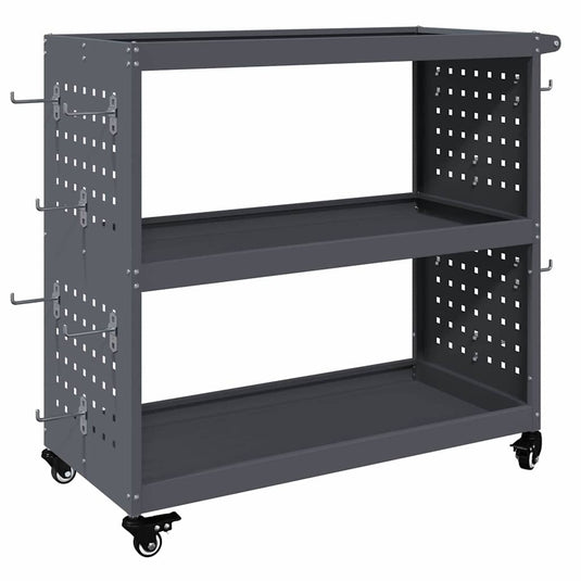 Vidaxl gereedschapswagen antraciet 75 x 35 x 73 cm koudgewalst staal