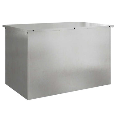 Vidaxl buitenopslagdoos zilver 80 x 50,5 x 50 cm staal