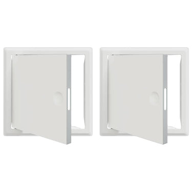 Vidaxl toegangs paneel 2 pcs wit 63 x 33 x 3 cm staal