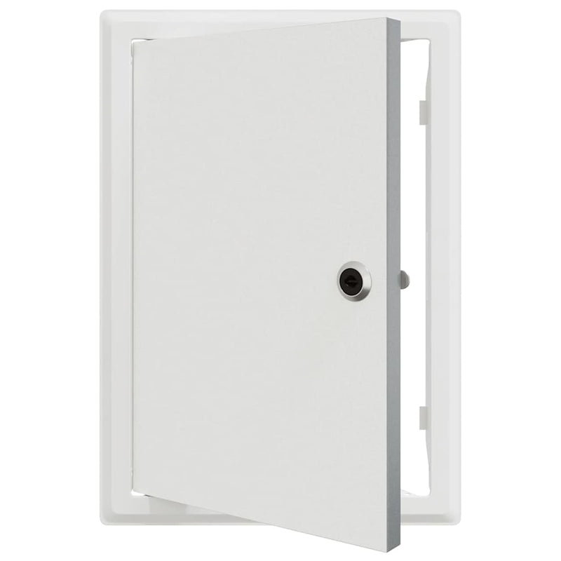Afbeelding laden in galerijviewer, Vidaxl toegangs paneel wit 33 x 23 x 3 cm staal
