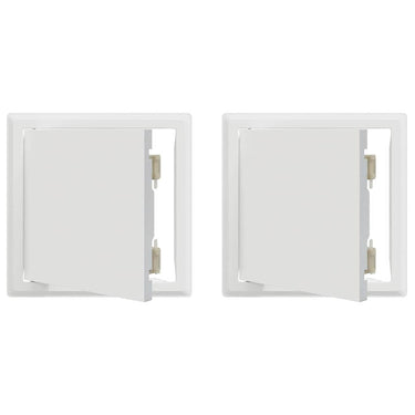 Vidaxl toegangs paneel 2 pcs wit 23 x 23 x 3 cm staal