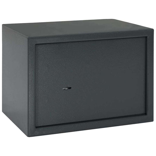 Vidaxl kluisdoos met slot donkergrijs 35 x 25 x 25 cm staal