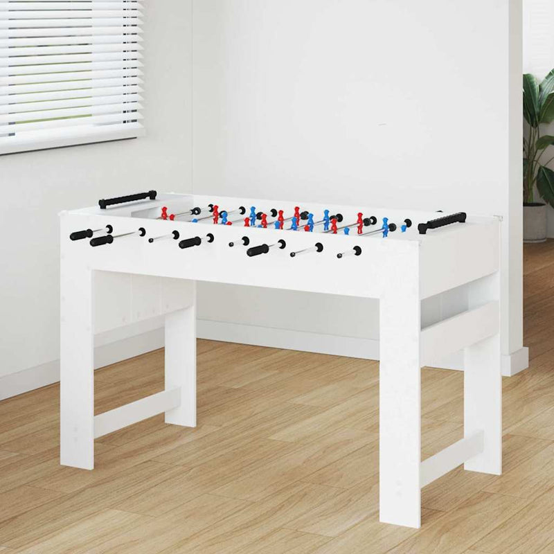 Afbeelding laden in galerijviewer, Vidaxl honkbaltafel wit 125 x 60,5 x 80 cm bewerkt hout

