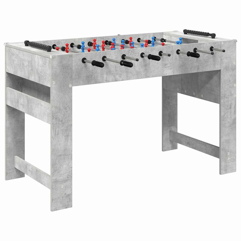 Afbeelding laden in galerijviewer, Vidaxl voetbaltafel beton grijs 125 x 60,5 x 80 cm bewerkt hout

