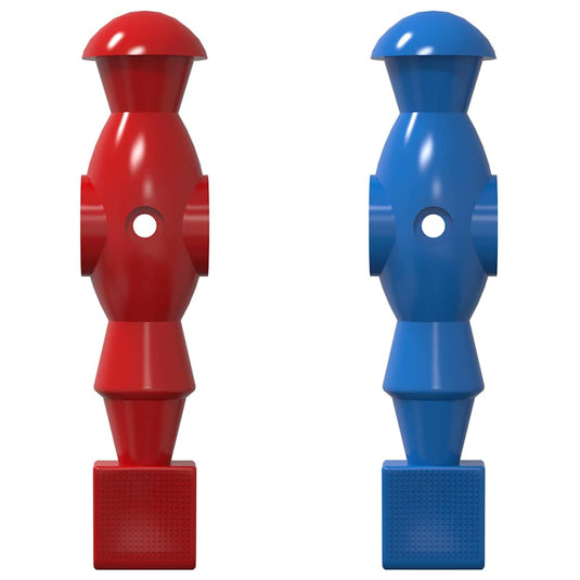 Vidaxl voetbaltafel spelers 22 pcs blauw en rood 2,4 x 2,1 x 9,7 cm pp