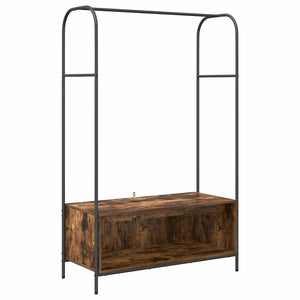 Vidaxl kledingrek bruin eiken 100 x 44 x 160 cm bewerkt hout