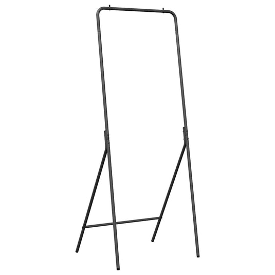 Vidaxl kledingrek zwart 60 x 53 x 155 cm staal