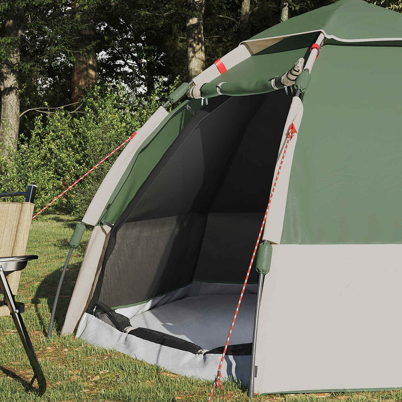 Afbeelding laden in galerijviewer, Vidaxl instant tent met regenhoes voor 4 personen met snelle release
