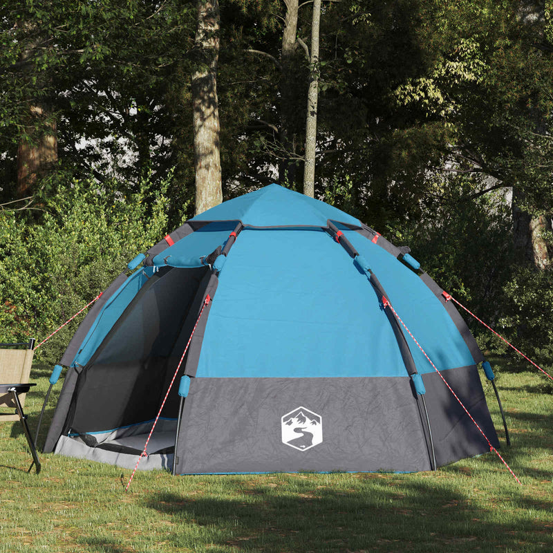 Afbeelding laden in galerijviewer, Vidaxl instant tent met regenhoes voor 4 personen met snelle release
