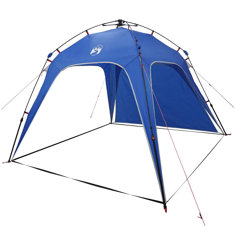 Afbeelding laden in galerijviewer, Vidaxl instant tent 4-person quick-release azure blauw 185t polyester
