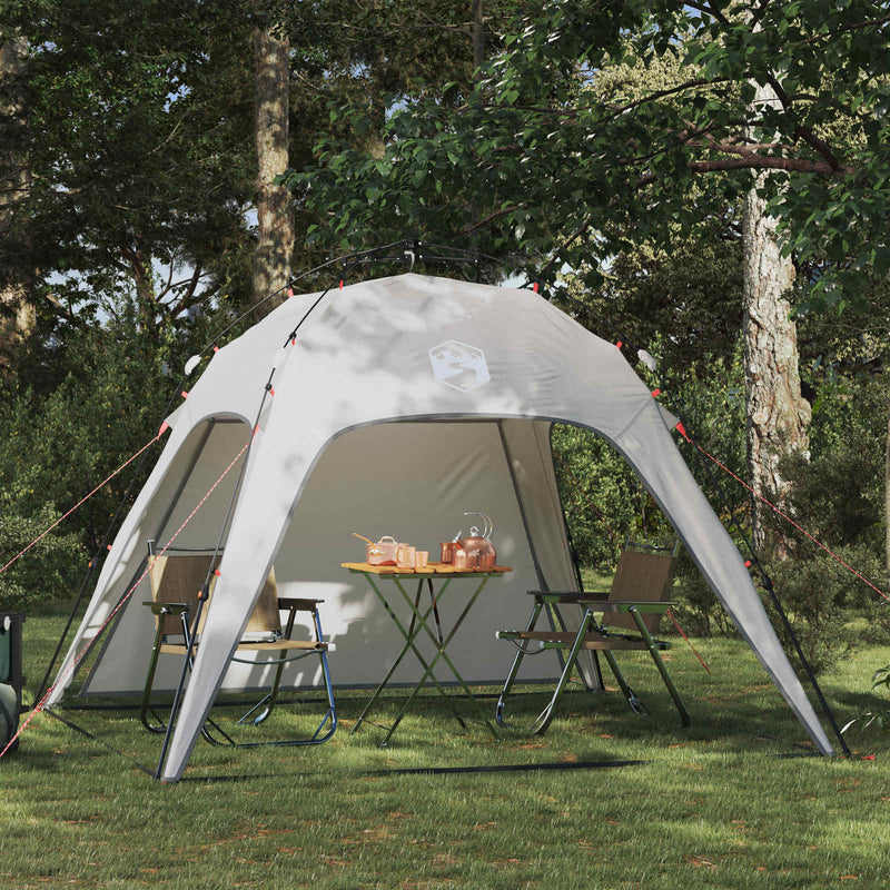Afbeelding laden in galerijviewer, Vidaxl instant tent 4-person quick-release 4-persoons grijs
