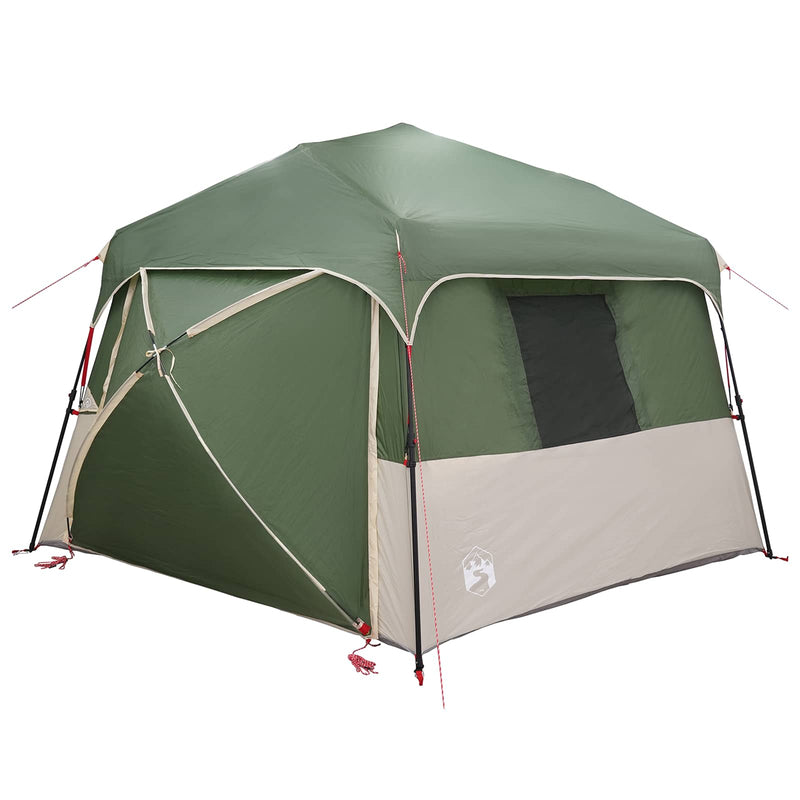 Afbeelding laden in galerijviewer, Vidaxl instant tent met regenhuif voor 12 personen met snelontgrendeling
