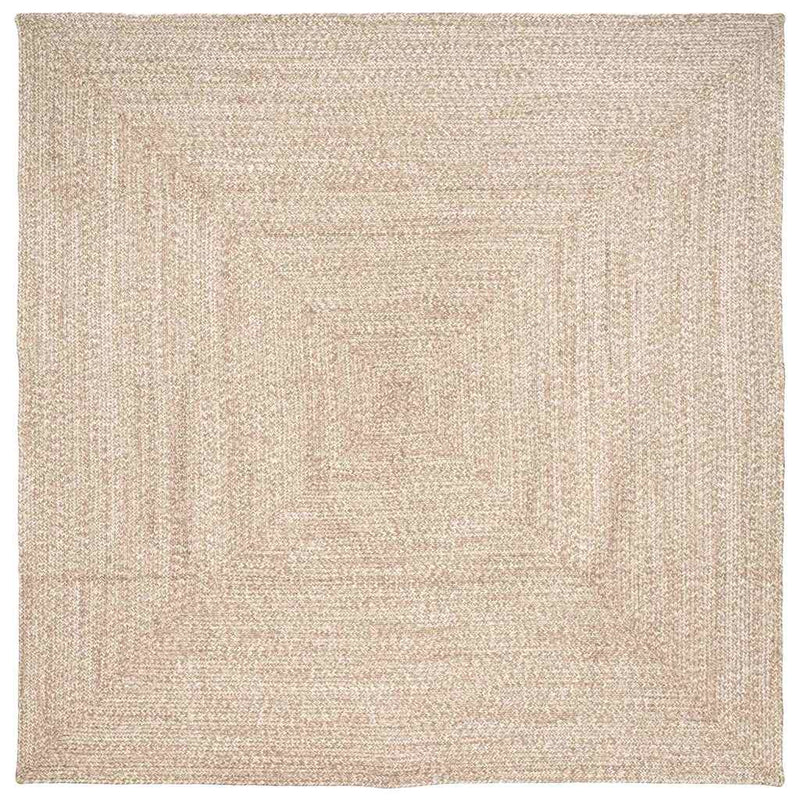 Afbeelding laden in galerijviewer, Vidaxl vloerkleden vierkant natuurlijk en wit 200 x 200 cm jute
