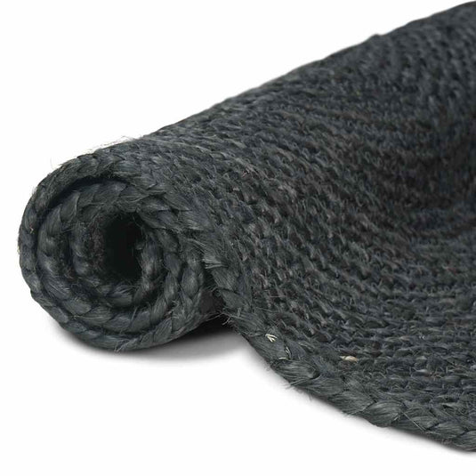 Vidaxl vloerkleden vierkant donkergrijs 120 x 120 cm jute
