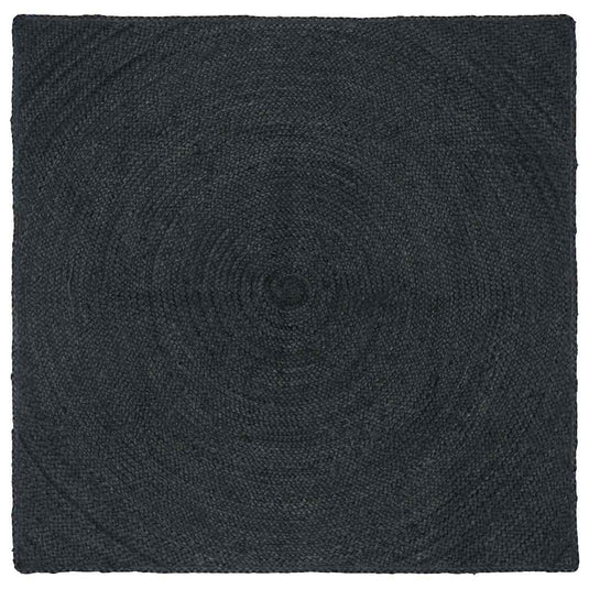 Vidaxl vloerkleden vierkant donkergrijs 120 x 120 cm jute