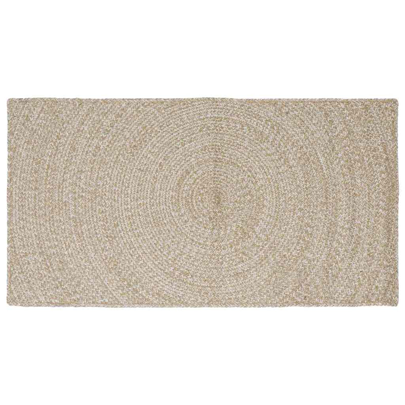 Afbeelding laden in galerijviewer, Vidaxl vloerkleden rechthoekig natuurlijk en wit 100 x 200 cm jute
