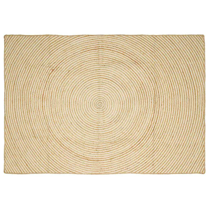 Afbeelding laden in galerijviewer, Vidaxl gebied tapijt natuurlijk en wit 200 x 290 cm jute
