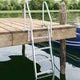Vidaxl 4-treden haventrap zilver 58 x 77 x 166 cm aluminium