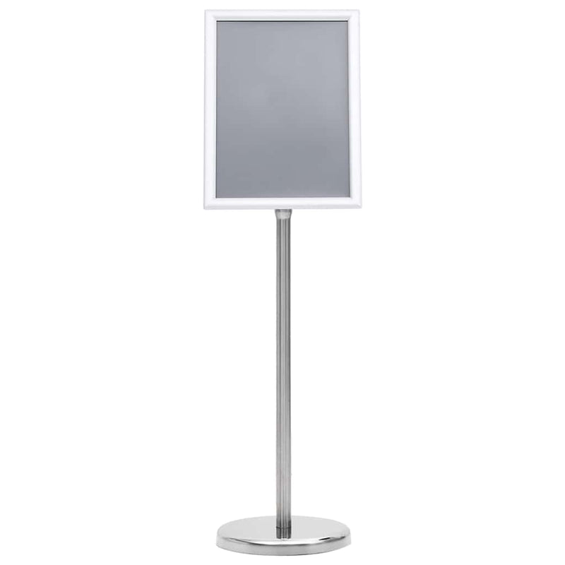 Afbeelding laden in galerijviewer, Vidaxl posterstandaards 2 pcs zilver 32.7 x 24 x 108 cm aluminium
