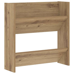 Vidaxl schoenenkast artisan eiken 60 x 18 x 60 cm bewerkt hout