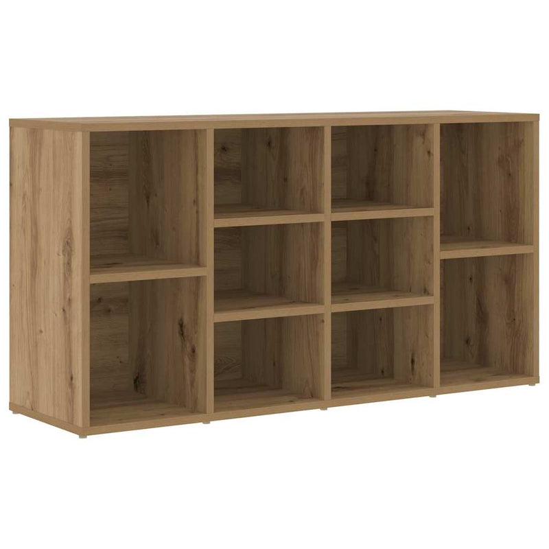 Afbeelding laden in galerijviewer, Vidaxl schoenenbank artisan eiken 103 x 30 x 54,5 cm bewerkt hout
