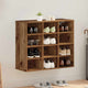 Vidaxl schoenenkast met plank oudhout 77,5 x 30 x 67 cm bewerkt hout
