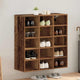 Vidaxl schoenenkast met plank oudhout 77,5 x 30 x 83,5 cm bewerkt hout