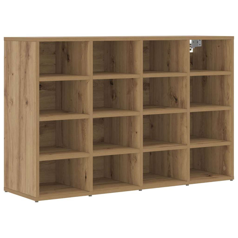 Afbeelding laden in galerijviewer, Vidaxl schoenenkast artisan eiken 103 x 30 x 67 cm bewerkt hout
