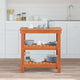 Vidaxl werkbank wasbruin 78,5 x 50 x 80 cm massief grenenhout
