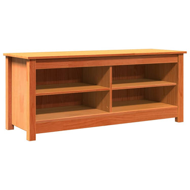 Vidaxl opslagbank wasbruin 110 x 38 x 45,5 cm massief grenenhout