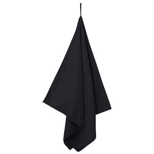 Vidaxl sporthanddoeken 2 st zwart 140 x 70 cm polyester en polyamide