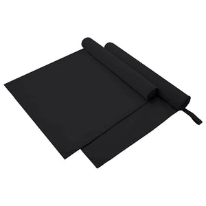 Vidaxl sporthanddoeken 2 st zwart 180 x 90 cm polyester en polyamide