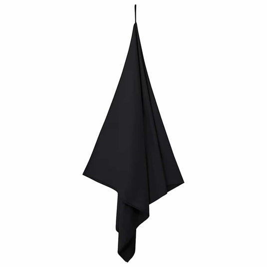 Vidaxl sporthanddoeken 2 st zwart 180 x 90 cm polyester en polyamide