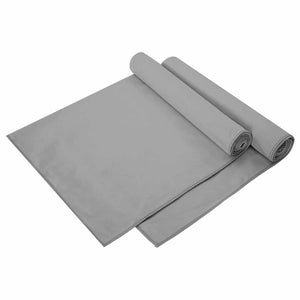 Vidaxl sporthanddoeken 2 st donkergrijs 140 x 70 cm