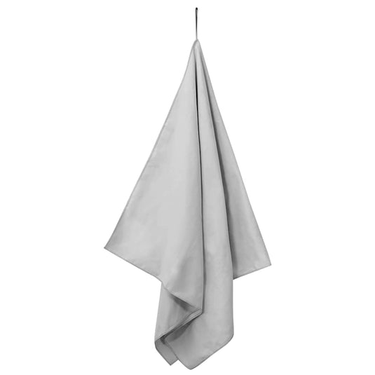 Vidaxl sporthanddoeken 2 st grijs 140 x 70 cm polyester en polyamide