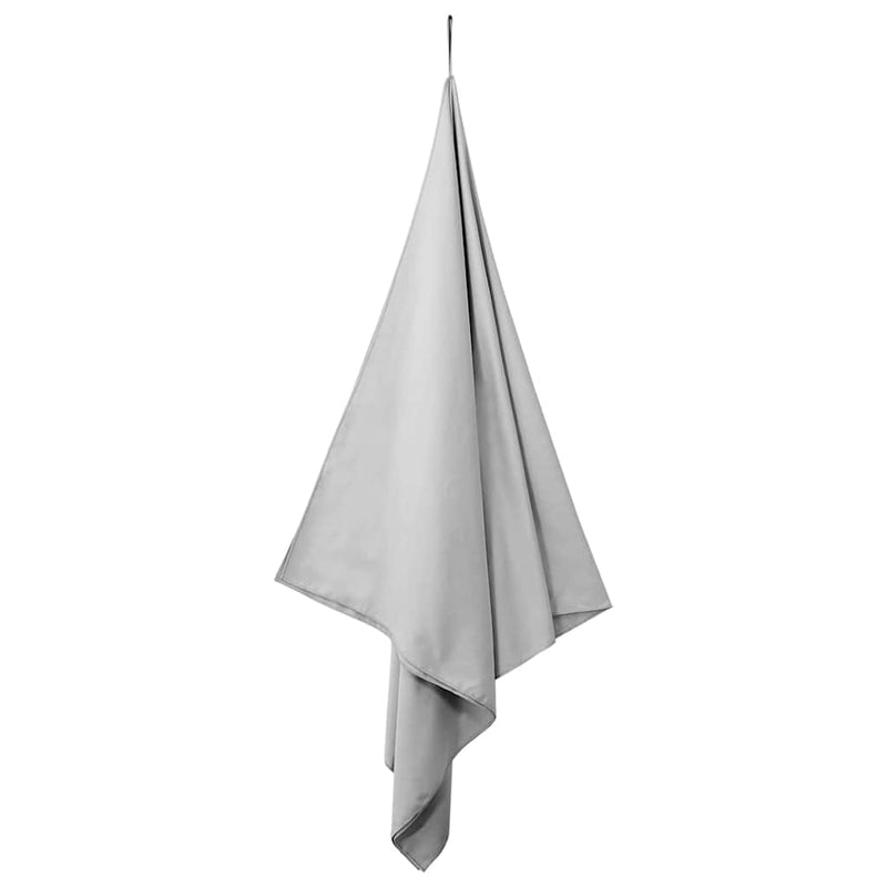 Afbeelding laden in galerijviewer, Vidaxl sporthanddoeken 2 pcs grijs 180 x 90 cm polyester en polyamide
