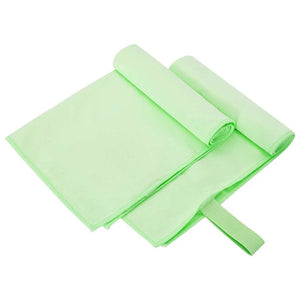 Vidaxl sporthanddoeken 2 st groen 50 x 30 cm polyester en polyamide