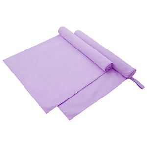 Vidaxl sporthanddoeken 2 st paars 180 x 90 cm polyester en polyamide