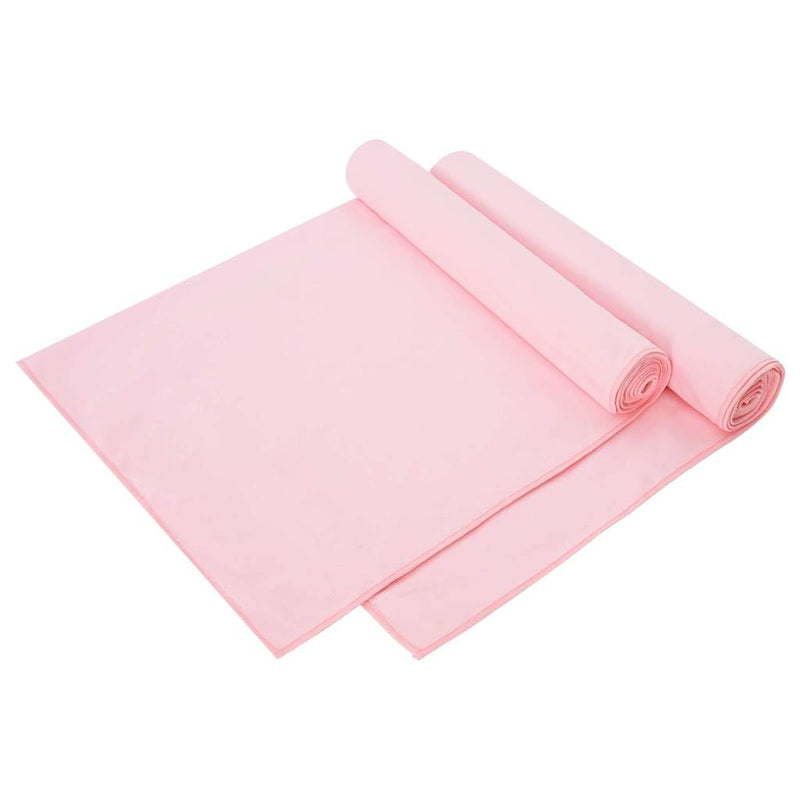 Afbeelding laden in galerijviewer, Vidaxl sporthanddoeken 2 pcs roze 140 x 70 cm polyester en polyamide
