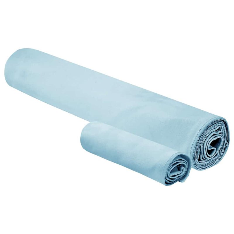 Afbeelding laden in galerijviewer, Vidaxl set van sporthanddoeken 2 pcs blauw stof
